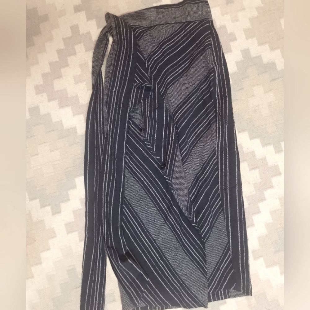 Linen wrap skirt